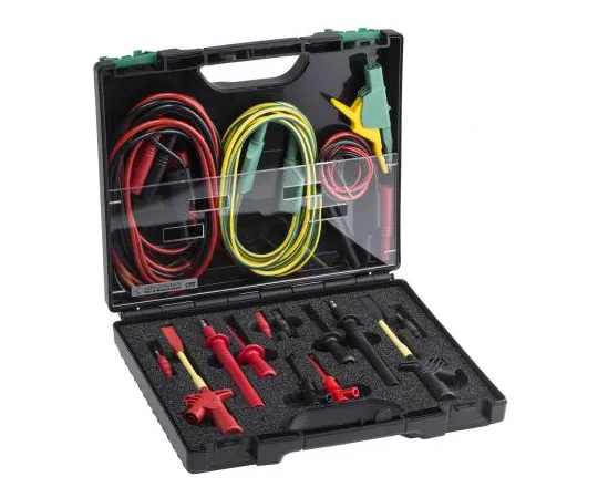 63-7979-69　Hirschmann Test Lead Kit With (2) Moulded Plug Adapter, (2) Safety Measuring Lead, (2) Safety Test Probe, Crocodile　932792001