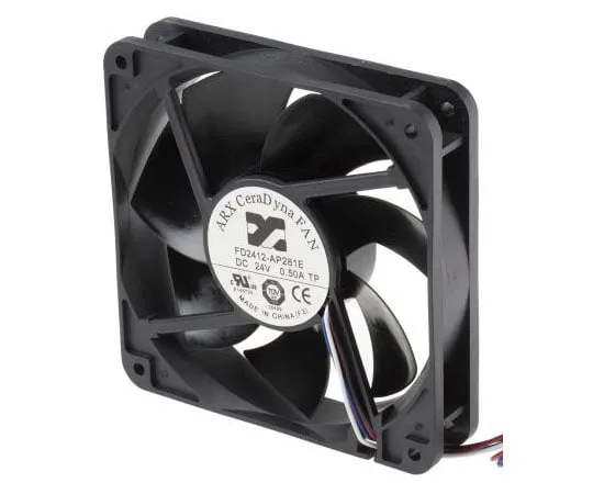63-7981-62　ARX CeraDyna Series Axial Fan, 120 x 120 x 25mm, 250m³/h, 11.28W, 24 V dc　FD2412-AP281E2AL
