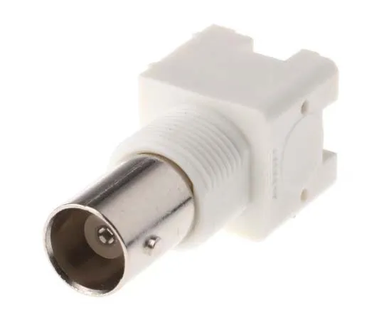 63-7751-41　TE Connectivity Right Angle 50Ω PCB Mount Bulkhead Fitting BNC Connector, jack, Nickel, Through Hole Termination　5226990-1