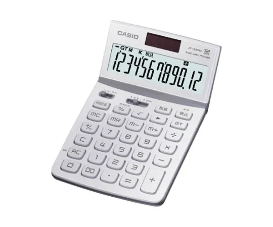 62-1061-96　［Discontinued］CASIO Design Calculator Just Type White　JF-Z200WE-N