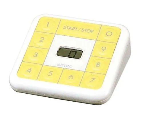 61-6588-91　［Discontinued］Electronic Tone Timer 100 min Meter MT601C White x Yellow　2968400