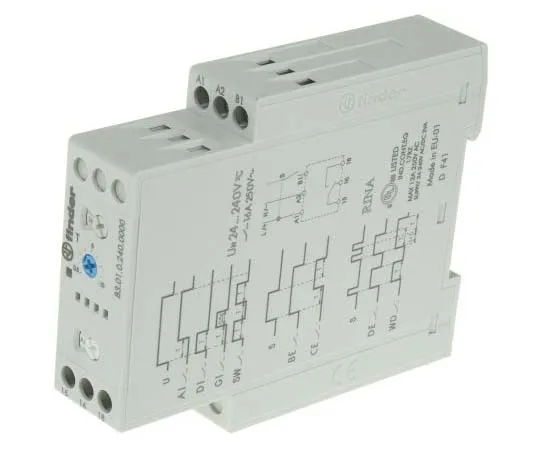63-7810-26　Finder ON Delay Multi Function Timer Relay, 0.05-10 s, 0.05-10 d, 0.05-10 min, 0.05-10 h, SPDT, 1 Contacts, SPDT, 24　83.01.0.240.0000