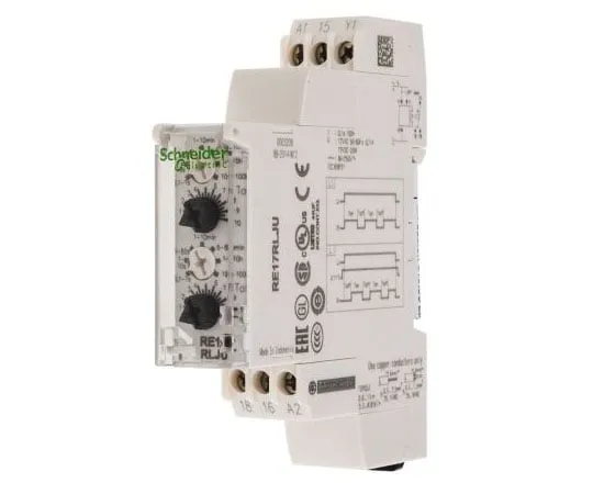 63-7988-53　Schneider Electric Asymmetrical Multi Function Timer Relay, Screw, 0.1 s → 100 h, SPDT, 2 Contacts, SPDT, 12 V　RE17RLJU