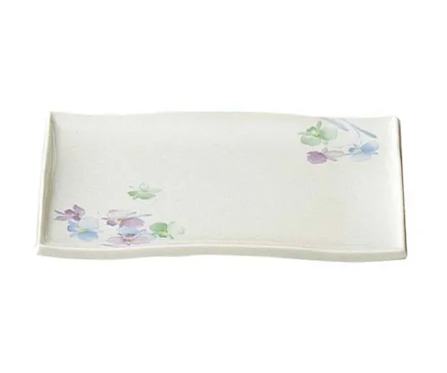 61-6833-77　［Discontinued］Melamine Japanese tableware Sumire square platter VO-28　2445800