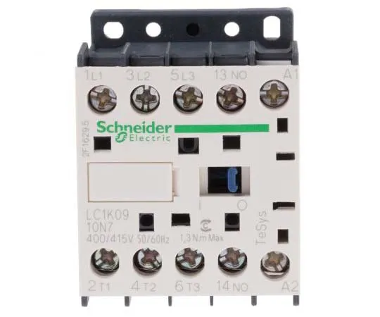 63-7792-09　Schneider Electric 3 Pole Contactor, 9 A, 400 V ac Coil, TeSys K, 3NO　LC1K0910N7