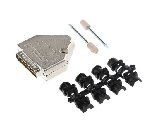 63-7951-81　25 Way D-Sub Plug Connector Kit With Assembly, Contact Insert, D-sub Plug Connector, Full Metal Jack Screws, Hood, UNC　MHDTZK25-DM25P-K