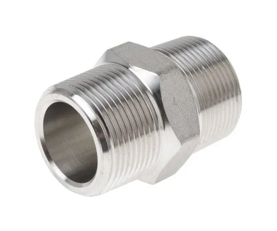 63-8031-61　RS Pro Stainless Steel Hexagon Straight Nipple Joint 1-1/4in R(T) Male x 1-1/4in R(T) Male 2.6in　826-7068