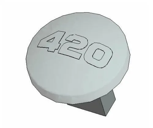 61-4935-21　［Discontinued］Temperature Button 420°C　B1770