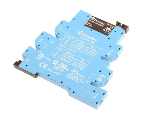 63-7966-08　Finder 2 A SPNO Solid State Relay, DC, DIN Rail, 24 V dc Maximum Load　39.10.7.024.9024