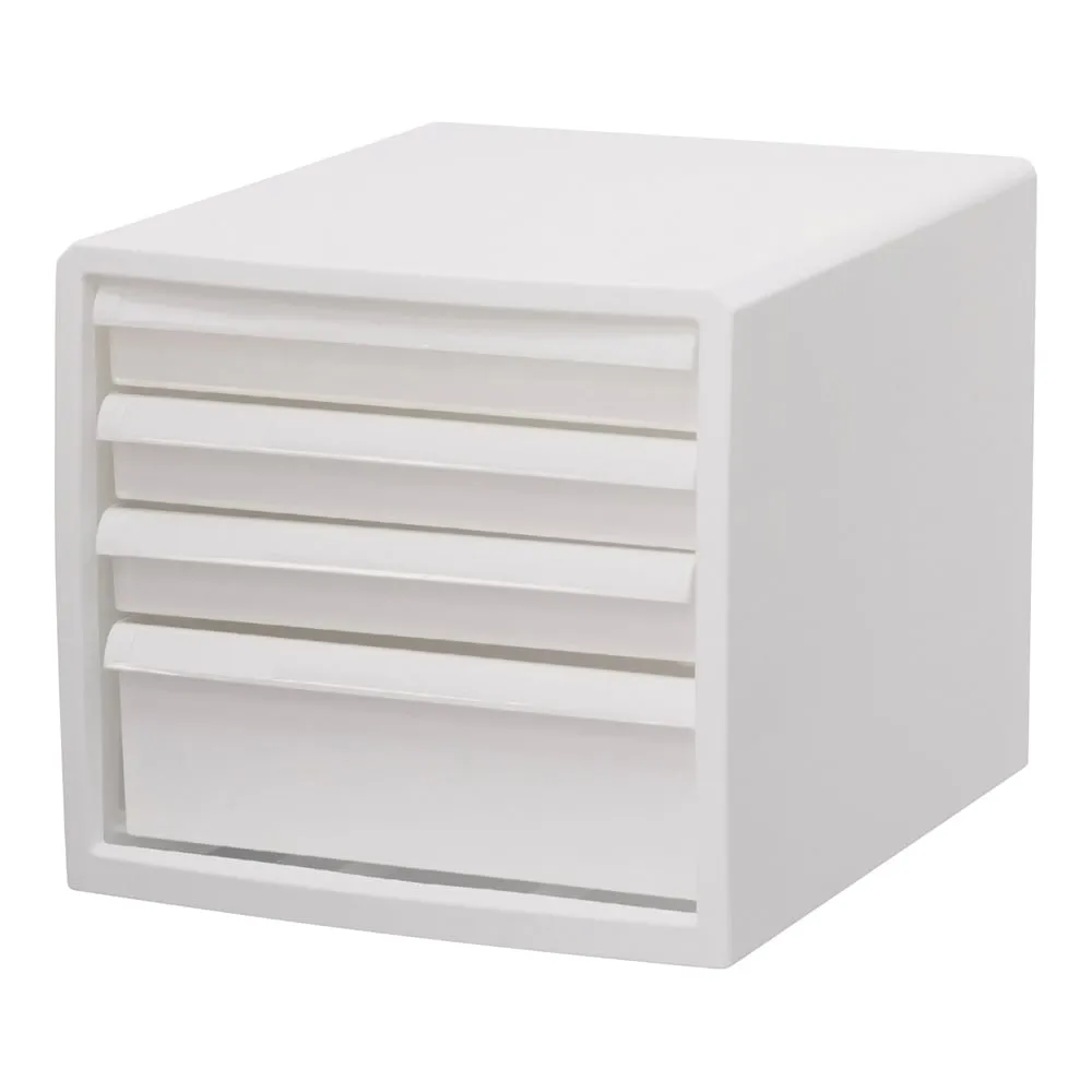 4-5218-01　［Discontinued］Antimicrobial Desk Workcase Shallow 3-Level/Deep 1-Level　F4CLEPUTIH