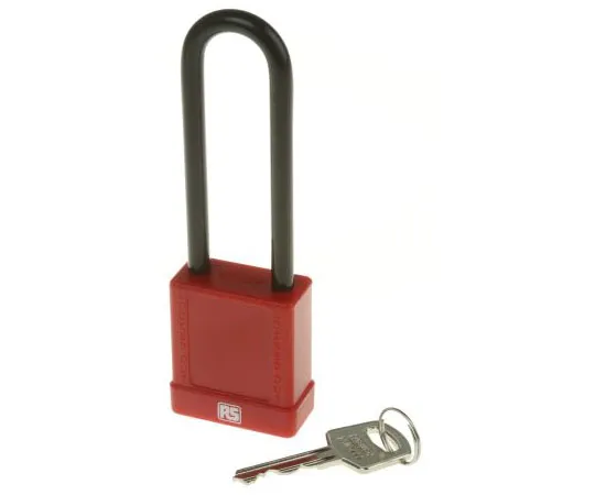 63-8006-86　RS PRO 38mm Aluminium, Steel Key Safety Padlock　805-5493