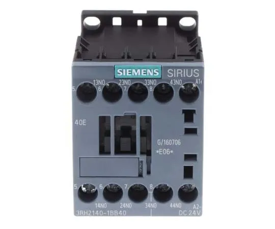 63-7795-28　Siemens 4 Pole Contactor, 10 A, 24 V dc Coil, SIRIUS Innovation, 4NO　3RH2140-1BB40
