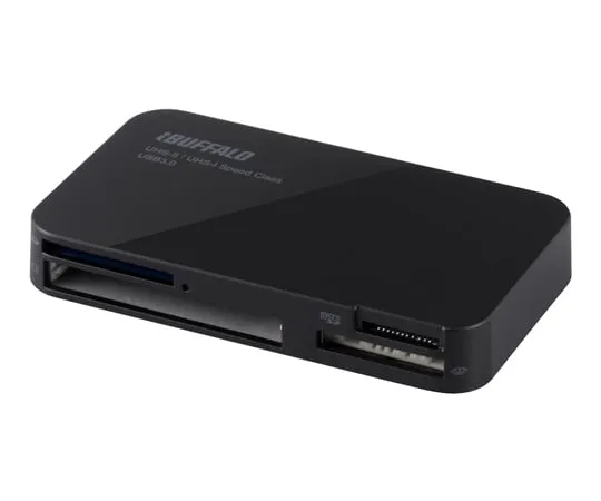 62-4121-36　［Discontinued］UHS-II Compatible Card Reader/Writer USB3.0 Black　BSCR20TU3BK