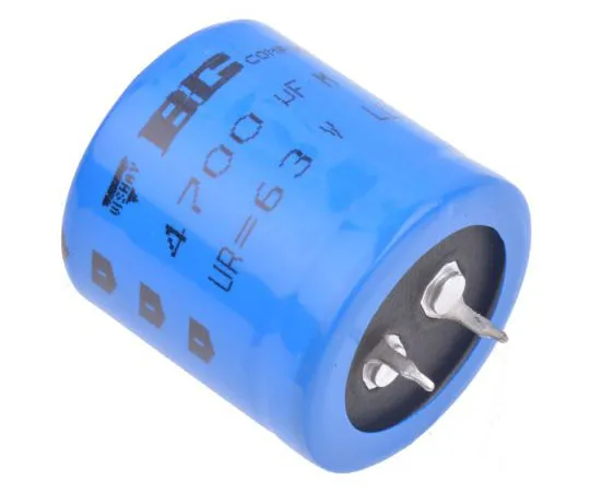 63-8054-16　Vishay 4700μF 63V dc Aluminium Electrolytic Capacitor, Through Hole 30 (Dia.) x 32mm +105°C 30mm 10mm　MAL209018472E3