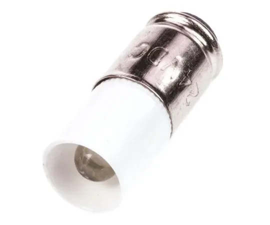 63-7955-66　LED Reflector Bulb, Midget Groove, White, T-1 3/4 Lamp, 6.2mm dia., 24 V dc　LE-MG-24W