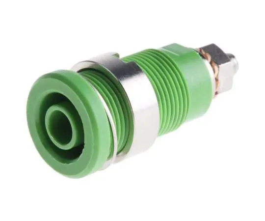 63-7802-59　Green 4mm safety socket with thread　SEB 6445 NI / GN