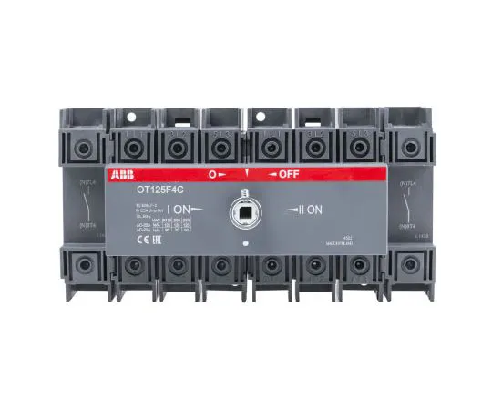 63-7965-07　4 Pole DIN Rail Non F***d Isolator Switch, 4NO, 125 A　OT125F4C  1SCA105054R1001