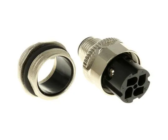 63-8009-29　Binder 813 Series M12 Panel Mount Connector, 4 contacts Plug　99-0633-500-04