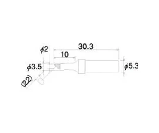 62-3409-25　［Discontinued］Bit for BC Type HS-35　HS35BC02
