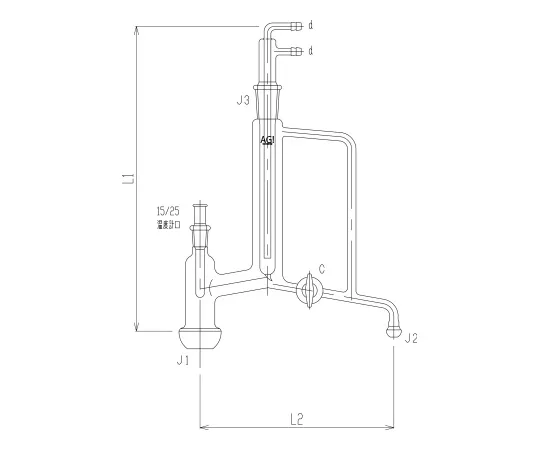 62-2121-46　［Discontinued］Manual Circulator Glass Cock　3534J-J3L