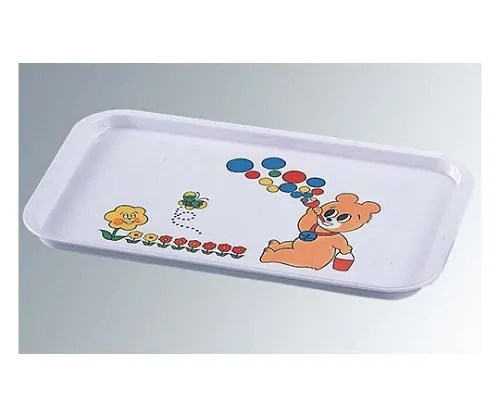 61-6837-60　［Discontinued］Melamine Children's Tableware Tray KF-13　2465700