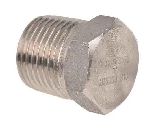 63-8031-50　RS PRO Stainless Steel Hexagon Straight Hexagon Plug 1/2in R(T) Male 0.86in　826-7028