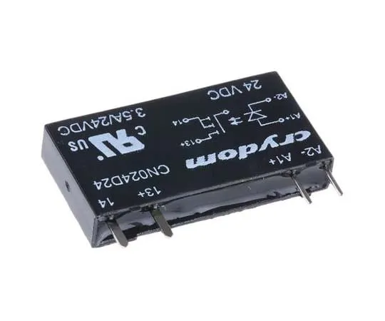 63-7758-37　Sensata / Crydom 3.5 A Solid State Relay, Zero Cross, PCB Mount, 24 V dc Maximum Load　CN024D24