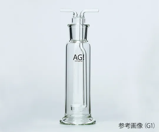 3-9412-09　［Discontinued］Transparent Common Sliding Gas Washing Bottle Glass Filter G1 250mL　4106-250