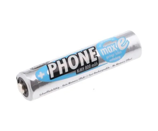 63-7965-85　Ansmann Ansmann MaxE NiMH AAA Rechargeable Battery, 800mAh　5030142