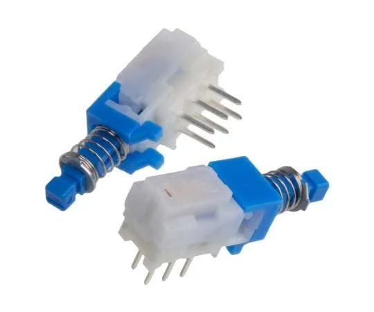 63-7808-70　Alps Alpine Double Pole Double Throw (DPDT) Latching Push Button Switch, 7.4 x 7.2mm, PCB, 30V dc　SPUJ190900