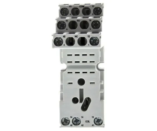 63-8006-77　Relpol Relay Socket, DIN Rail, Panel Mount for *** with R2N Series Relay　GZM2-gray