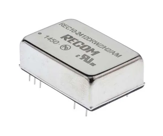 63-7772-55　Recom REC10/M 10W Isolated DC-DC Converter Through Hole, Voltage in 9 → 36 V dc, Voltage out ±12V dc　REC10-2412DRWZ/H2/A/M