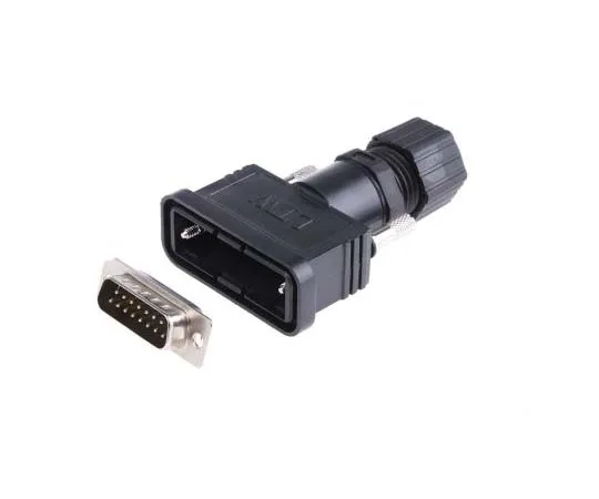 63-7758-18　Amphenol SDB Series Cable Mount, 15 Pin D-sub Connector Plug, Shell Size A Waterproof D-Sub　SDB-15BMMA-SL7001