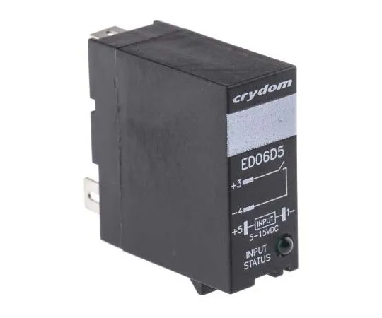 63-7784-38　Sensata / Crydom 5 A SPST Solid State Relay, DC, DIN Rail, MOSFET, 48 V dc Maximum Load　ED06D5