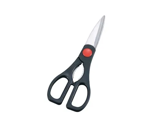 61-6657-45　［Discontinued］18-0 Black Pattern Cooking Scissors 9130　0914700