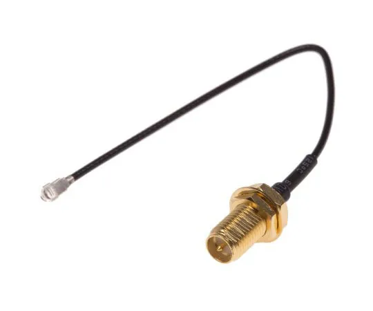 63-7991-57　RS Pro Black Male RP-SMA to Male U.FL RF Coaxial Cable, 50 Ω　794-2904