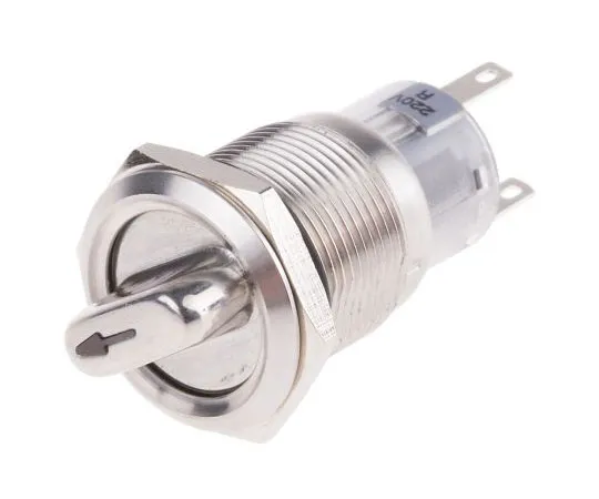 63-8053-85　RS PRO, 2 Position on-on Rotary Switch, 5 A @ 250 V ac, Quick Connect, Solder　877-1974