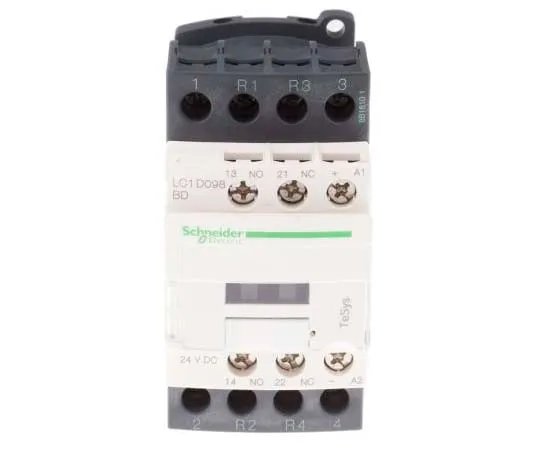 63-7790-97　Schneider Electric 4 Pole Contactor, 9 A, 24 V dc Coil, TeSys D, 2NO/2NC　LC1D098BD