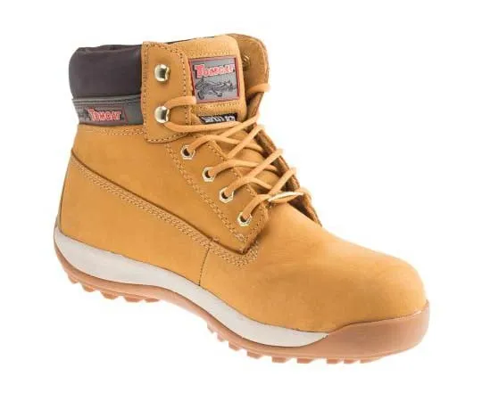 63-7783-18　RS PRO Honey Steel Toe Men Safety Boots, UK 10, US 11　739-7856