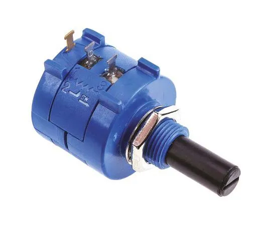 63-7778-09　Bourns 1 Gang 10 Turn Rotary Wirewound Potentiometer with a 6.35 mm Dia. Shaft, 100kΩ, ±5%, 2W, Linear 3590S-1-104L　3590S-1-104L