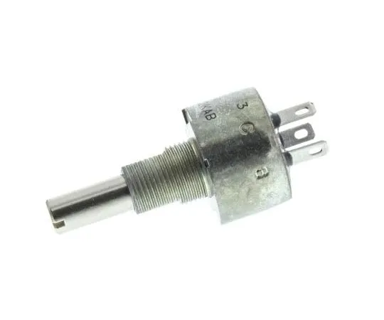 63-7987-40　Vishay 1 Gang Rotary Cermet Potentiometer with a 6 mm Dia. Shaft, 220Ω, ±10%, 3W, Linear PE30L0FL221KAB　PE30L0FL221KAB