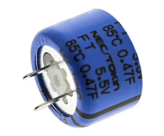 63-7984-33　KEMET 0.47F Supercapacitor EDLC -20 → +80% Tolerance Supercap FT Series 5.5V dc Through Hole　FT0H474ZF
