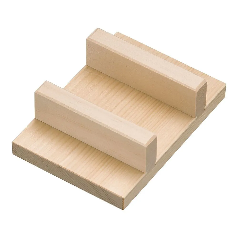 64-4187-82　Tamagoyaki Wooden Lid (Spruce Material) for 10.5 cm (103 x 145 mm)　BTM4601