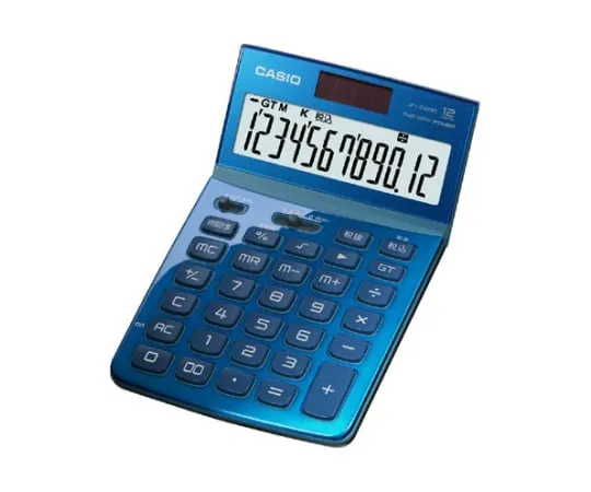 62-1062-01　［Discontinued］CASIO Design Calculator Just Type Blue　JF-Z200BU-N
