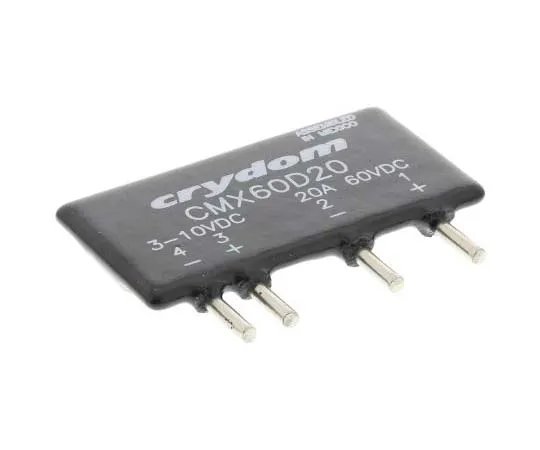 63-7779-54　Sensata / Crydom 20 A SPST Solid State Relay, DC, PCB Mount, MOSFET, 60 V dc Maximum Load　CMX60D20
