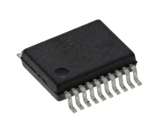 63-7964-61　MCP3911A0-E/SS, Analogue Front End IC, 2-Channel 24 bit, 125ksps SPI, 20-Pin SSOP　MCP3911A0-E/SS