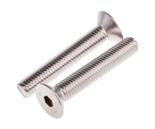 63-8083-36　RS Pro M10 x 60mm Hex Socket Countersunk Screw Plain Stainless Steel　917-6244