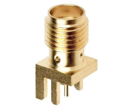 63-8060-36　Cinch Connectors Straight 50Ω Edge Mount SMA Connector, Solder Termination　142-0711-841