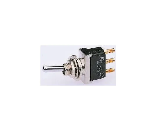 63-8312-50　TE Connectivity Double Pole Double Throw (DPDT) Toggle Switch, On-Off-(On), Panel Mount　4-6437630-1