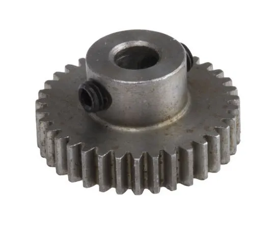 63-8055-72　RS PRO Steel 35 Teeth Spur Gear, 17.5mm Pitch Diam. , 9mm Hub Diam. , 4mm Bore Diam.　878-7837